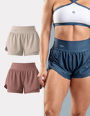 Kit 2 Shorts Corrida Duplo
