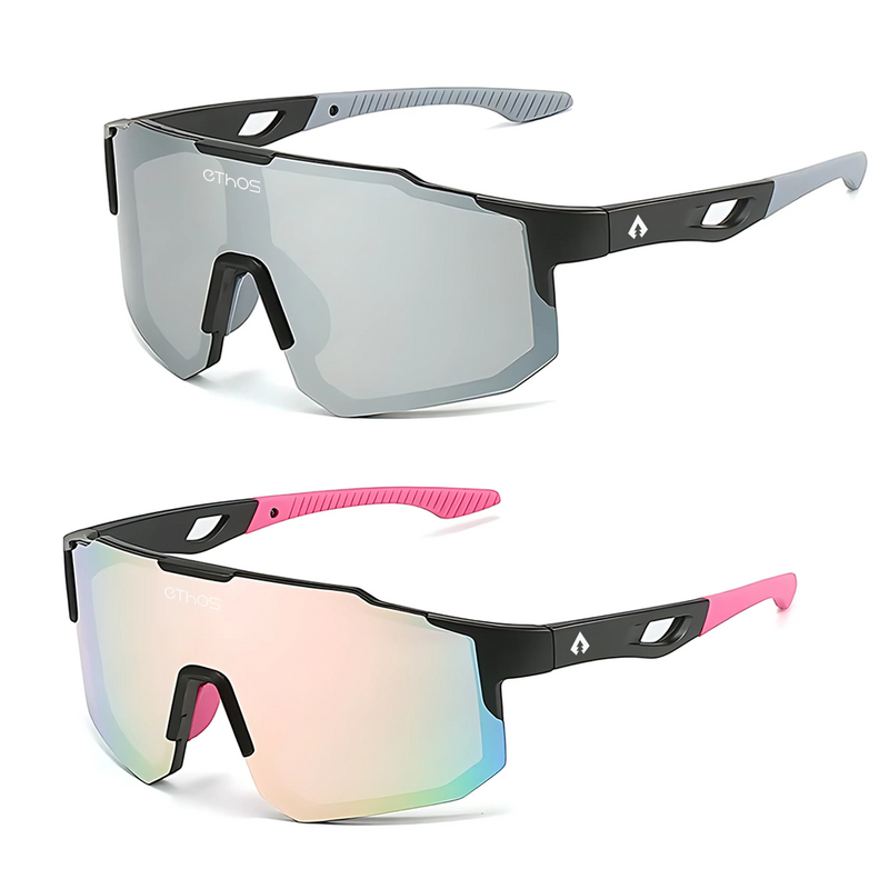 Kit 2 Windproof - Óculos de Sol para Corrida Ciclismo